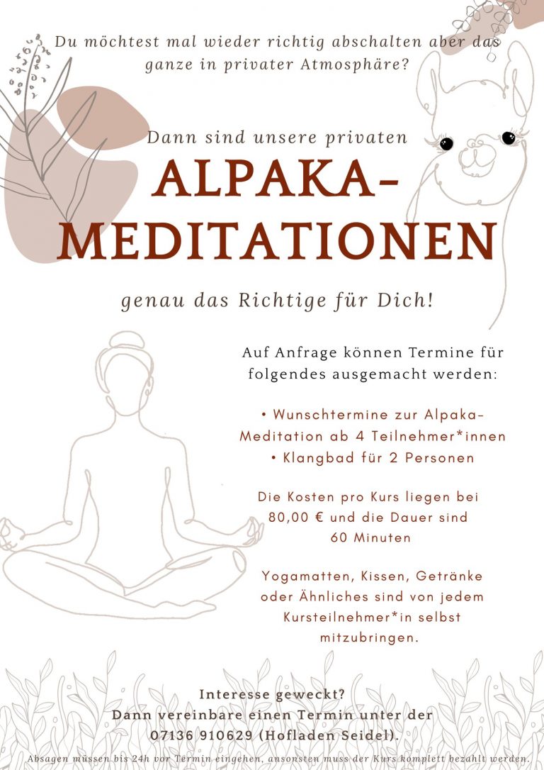Alpaka – Meditationen